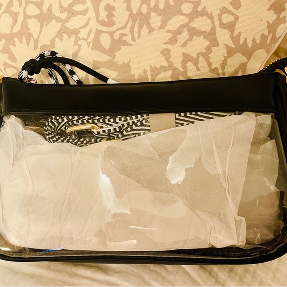 NWT Shiraleah clear spectator Crossbody Bag with two Straps in protective bag - Picture 2 of 8